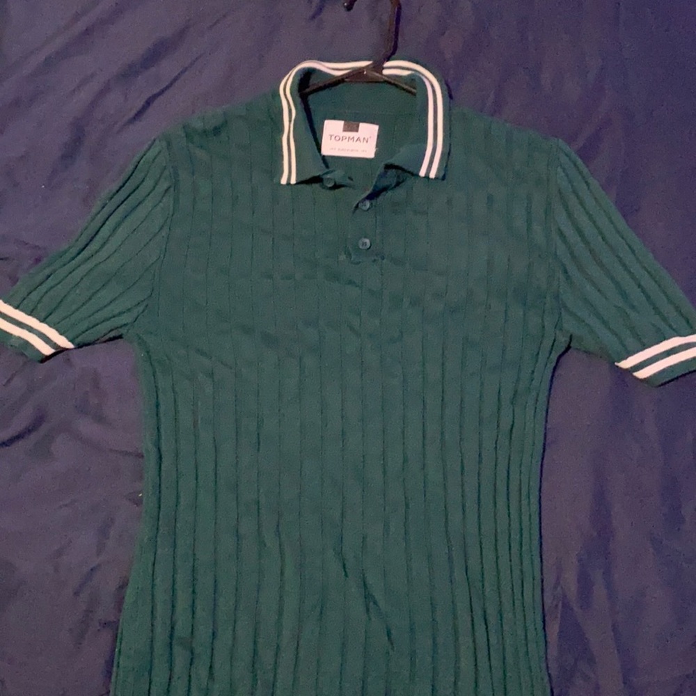 Topman knitted slim fit shirt